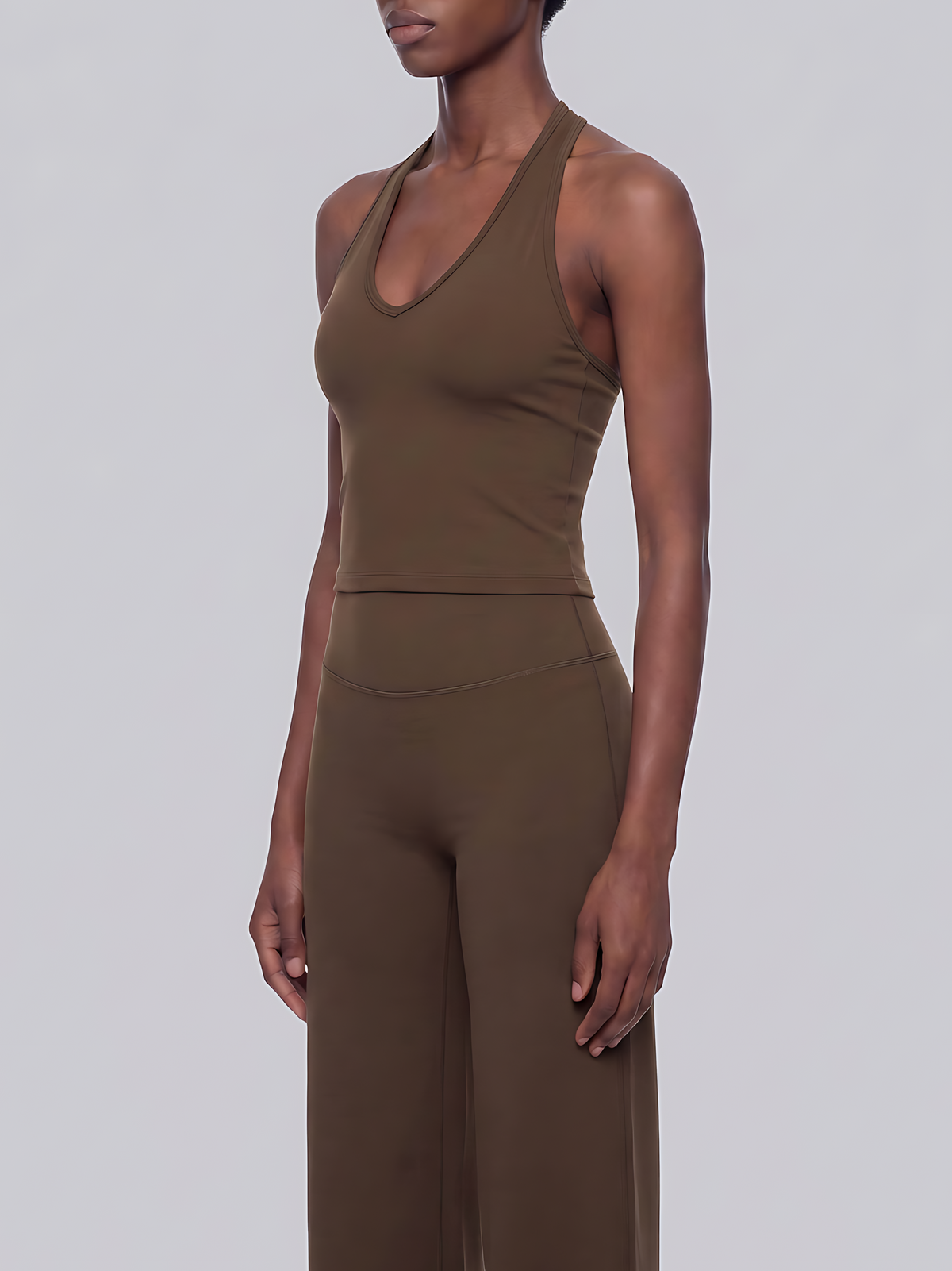 Women’s Halter V-Neck Yoga Tank Top